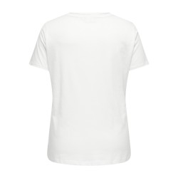 ONLY CARMAKOMA Novia kortærmet t-shirt - Cloud Dancer