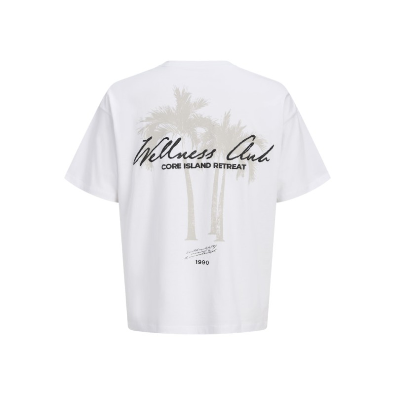 JACK & JONES PLUS Terna kortærmet script t-shirt - Bright White