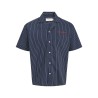 JACK & JONES Menton Poplin stripet kortærmet skjorte - Sky Captain