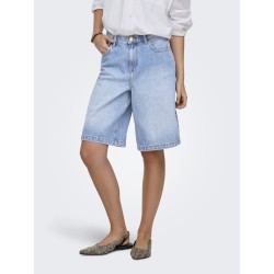 ONLY Zagu-doris midi denim shorts - Medium Blue Denim