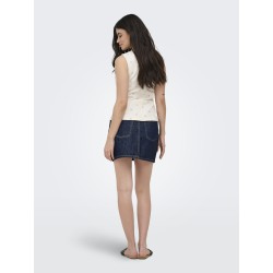 ONLY Naomi aop ærmeløs vest - Egret