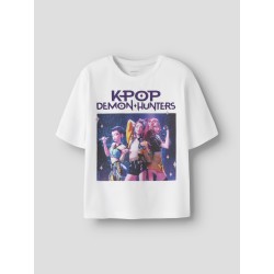 NAME IT KIDS Mara kpop kortærmet t-shirt - Bright White