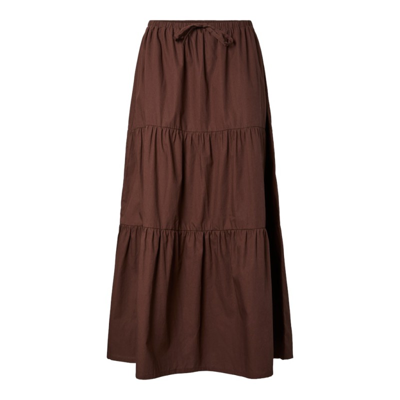 PIECES Pamimilla ankle nederdel - Chicory Coffee