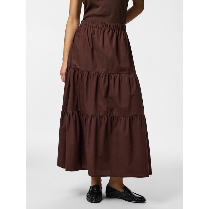 PIECES Pamimilla ankle nederdel - Chicory Coffee