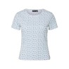 PIECES Turiel kortærmet t-shirt - Cloud Dancer Blue flowers