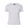 PIECES Turiel kortærmet t-shirt - Cloud Dancer Pink flowers