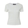 PIECES Turiel kortærmet t-shirt - Cloud Dancer Yellow flowers