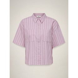 JDY Mio 2/4 ærme boxy skjorte - Pink Lady