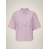 JDY Mio 2/4 ærme boxy skjorte - Pink Lady