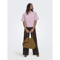 JDY Mio 2/4 ærme boxy skjorte - Pink Lady