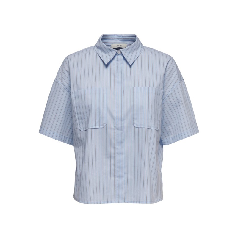JDY Mio 2/4 ærme boxy skjorte - Cashmere Blue