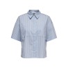 JDY Mio 2/4 ærme boxy skjorte - Cashmere Blue