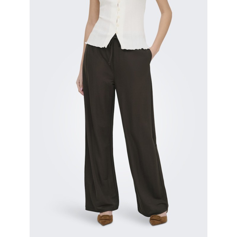 JDY Leslie loose bukser - Chocolate Brown