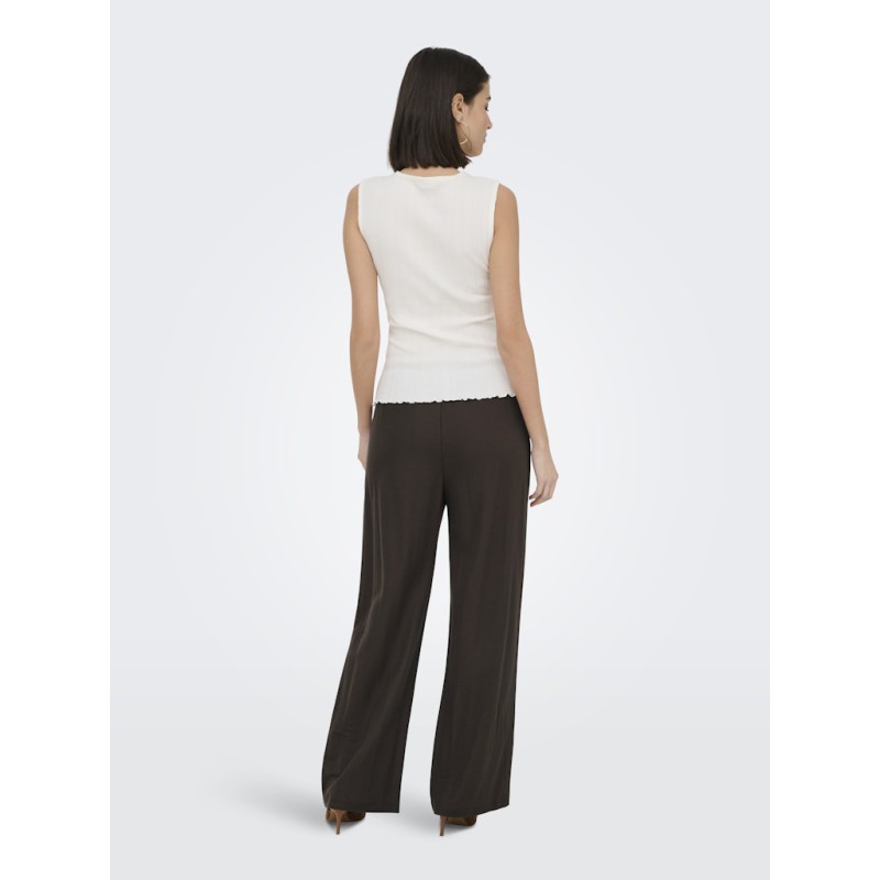 JDY Leslie loose bukser - Chocolate Brown