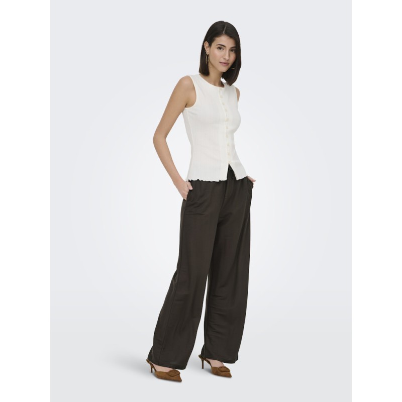 JDY Leslie loose bukser - Chocolate Brown