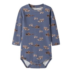 NAME IT Baby Janol langærmet bodystocking - Vintage Indigo