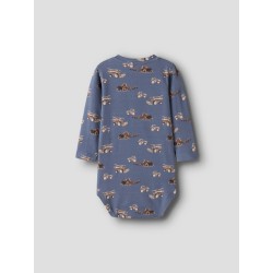 NAME IT Baby Janol langærmet bodystocking - Vintage Indigo
