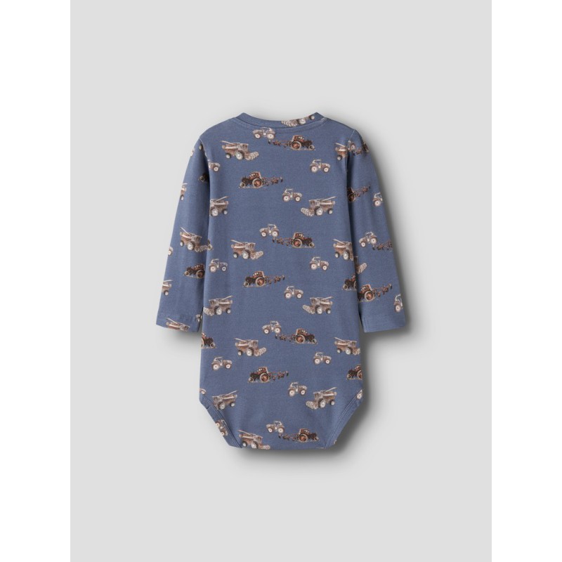 NAME IT Baby Janol langærmet bodystocking - Vintage Indigo