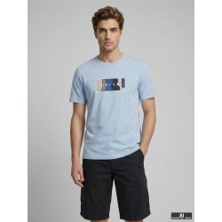 JJ REBEL Thomas kortærmet t-shirt - Cashmere Blue