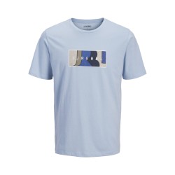 JJ REBEL Thomas kortærmet t-shirt - Cashmere Blue