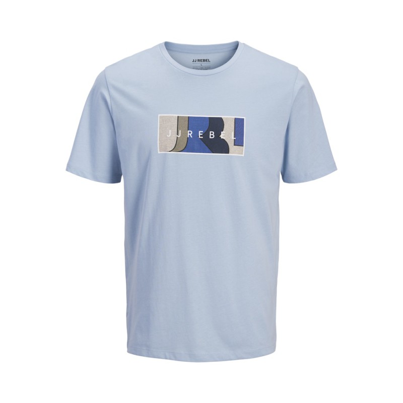 JJ REBEL Thomas kortærmet t-shirt - Cashmere Blue