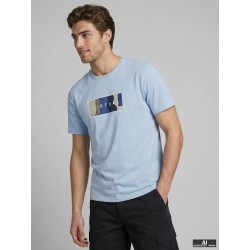 JJ REBEL Thomas kortærmet t-shirt - Cashmere Blue