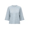 ONLY Simoni 3/4 O-Neck Pullover Knit - Cashmere Blue Melange