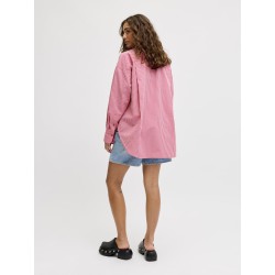 JJXX Jamie langærmet relaxed poplin skjorte - Cerise