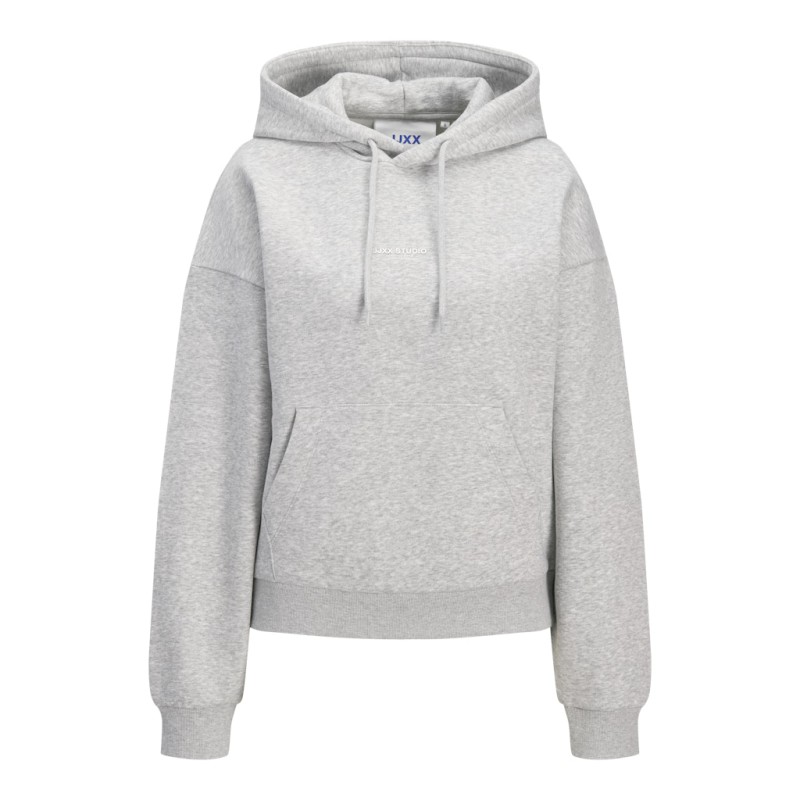 JJXX Studio vesterbro langærmet hættetrøje - Light grey melange