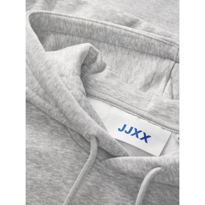 JJXX Studio vesterbro langærmet hættetrøje - Light grey melange