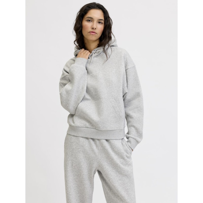 JJXX Studio vesterbro langærmet hættetrøje - Light grey melange