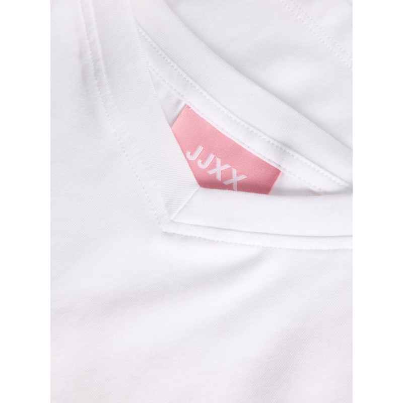 JJXX Gigi kortærmeret V-neck T-shirt - Bright White