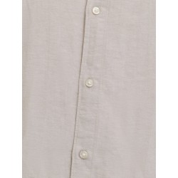 JACK & JONES Plus Breeze Hør Kortærmet Skjorte - String