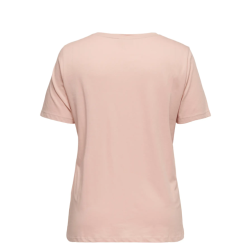 ONLY CARMAKOMA Malle kortærmeret t-shirt - Misty Rose Flower heart