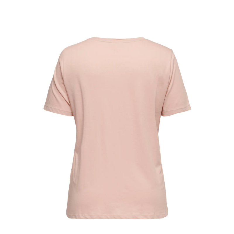 ONLY CARMAKOMA Malle kortærmeret t-shirt - Misty Rose Flower heart