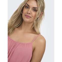 ONLY CARMAKOMA Chiara strop maxi kjole - Dusty Rose