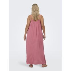 ONLY CARMAKOMA Chiara strop maxi kjole - Dusty Rose