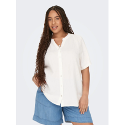 ONLY CARMAKOMA Thyra kortærmet t-shirt - Cloud Dancer