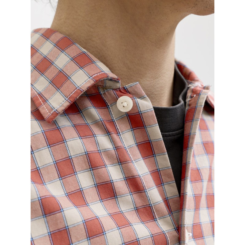 JACK & JONES Austin kortærmet clean check skjorte - Barn Red