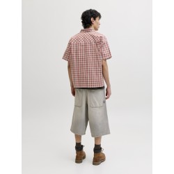 JACK & JONES Austin kortærmet clean check skjorte - Barn Red