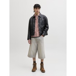 JACK & JONES Austin kortærmet clean check skjorte - Barn Red
