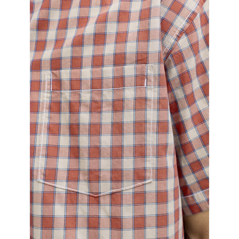 JACK & JONES Austin kortærmet clean check skjorte - Barn Red