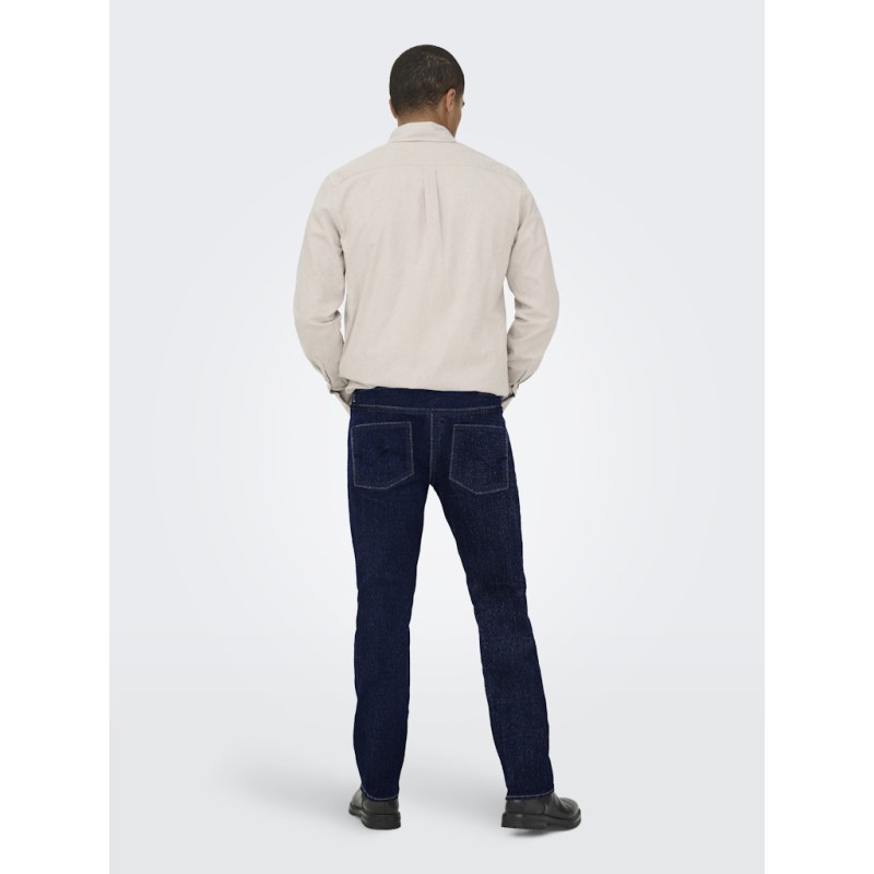ONLY & SONS Weft jax box jeans - Dark Blue Denim