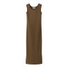 NAME IT KIDS Jenna ærmeløs slim maxi kjole - Sepia