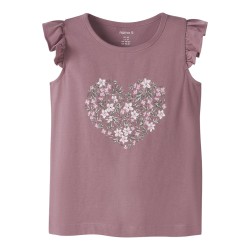 NAME IT MINI Vayanna ærmeløs capsl top - Mesa Rose Rose Flowers