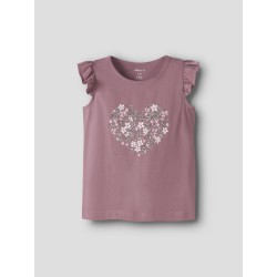 NAME IT MINI Vayanna ærmeløs capsl top - Mesa Rose Rose Flowers