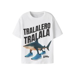NAME IT Kids Armi BRAINROT t-shirt - Bright White