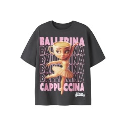 NAME IT Kids Aida BRAINROT t-shirt - Black Oyster