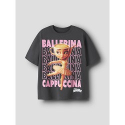 NAME IT Kids Aida BRAINROT t-shirt - Black Oyster