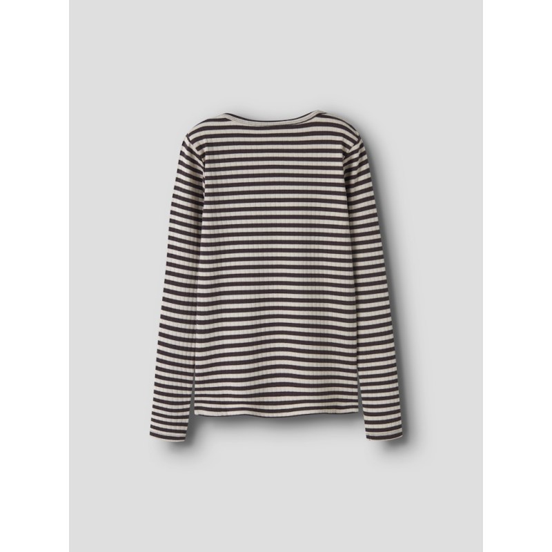 NAME IT KIDS pige - Suraja x-slim langærmet bluse -  Black Coffee